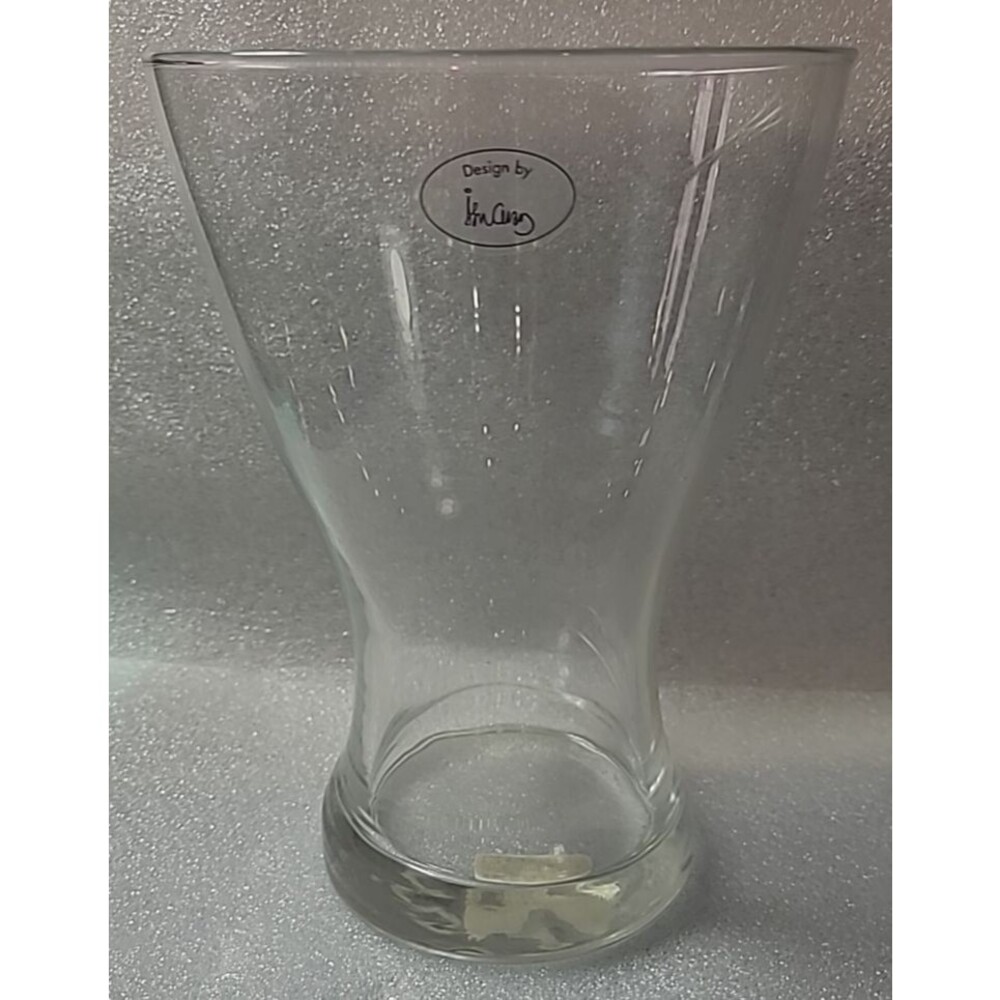 8" Tall IKEA Clear Glass Vase 000.171.33 19121 Made in USA